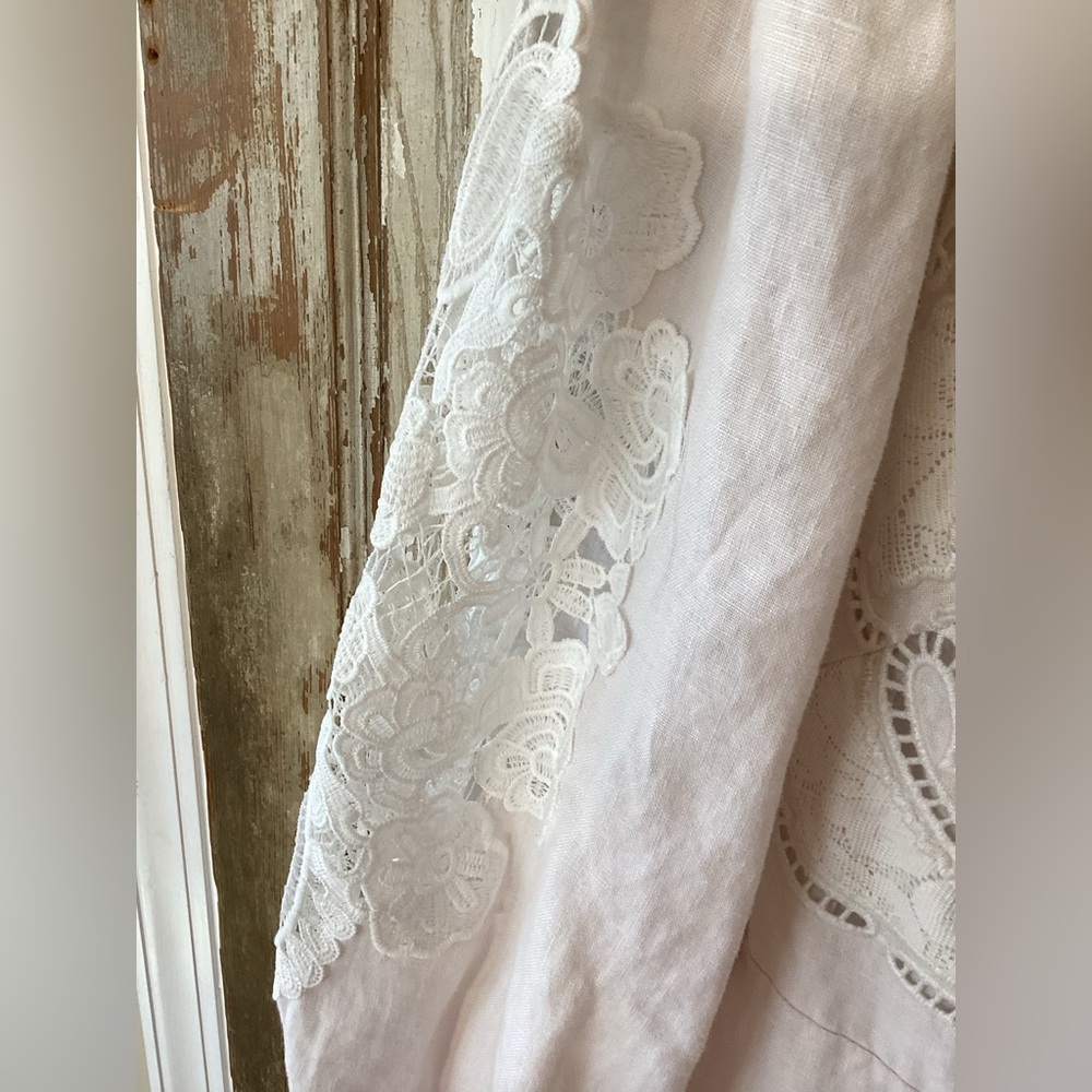 FARM Rio White Eyelet Puff-Sleeve Mini Dress - XS - read description! - Picture 8 of 16